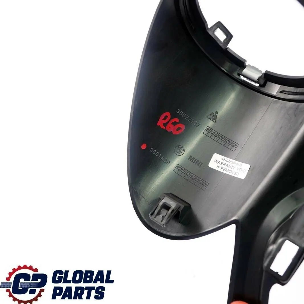 Instrument Panel Trim Bottom to Mini R60 R61 Cabrio Cover with Part number 9801429 Mini R60 R61 Cabrio Cover Instrument Panel Trim Bottom - SKU 9801429 - Part number 9801429