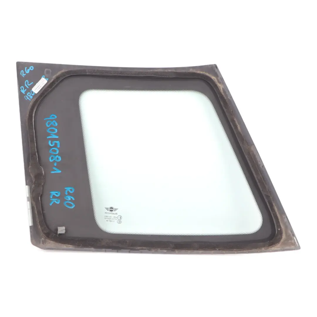 Side Fixed Glass Window Rigid AS2 Rear Right O/S to Mini Countryman R60 with Part number 9801508 Mini Countryman R60 Side Fixed Glass Window Rigid AS2 Rear Right O/S - SKU 9801508-1 - Part number 9801508