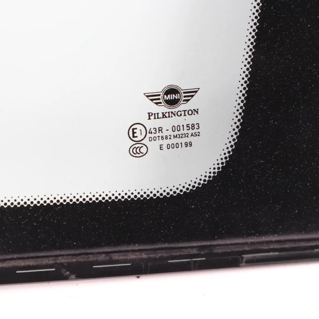 Ventana Lateral Fija Rígido AS2 Trasera Derecha para Mini Countryman R60 con número de pieza 9801508 Mini Countryman R60 Ventana Lateral Fija Rígido AS2 Trasera Derecha - SKU 9801508-1 - Número de pieza 9801508