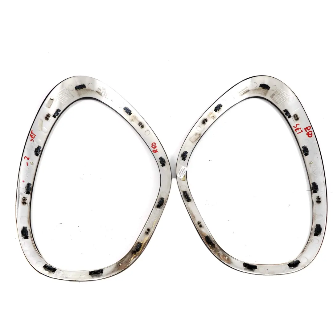 Mini Cooper R60 R61 Headlight Trim Ring Black Cover Front Left Right N/O/S Set - SKU 9801574-2 - Part number 9801574