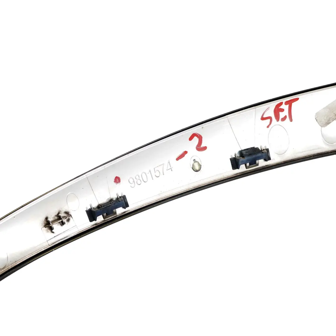 Mini Cooper R60 R61 Headlight Trim Ring Black Cover Front Left Right N/O/S Set - SKU 9801574-2 - Part number 9801574