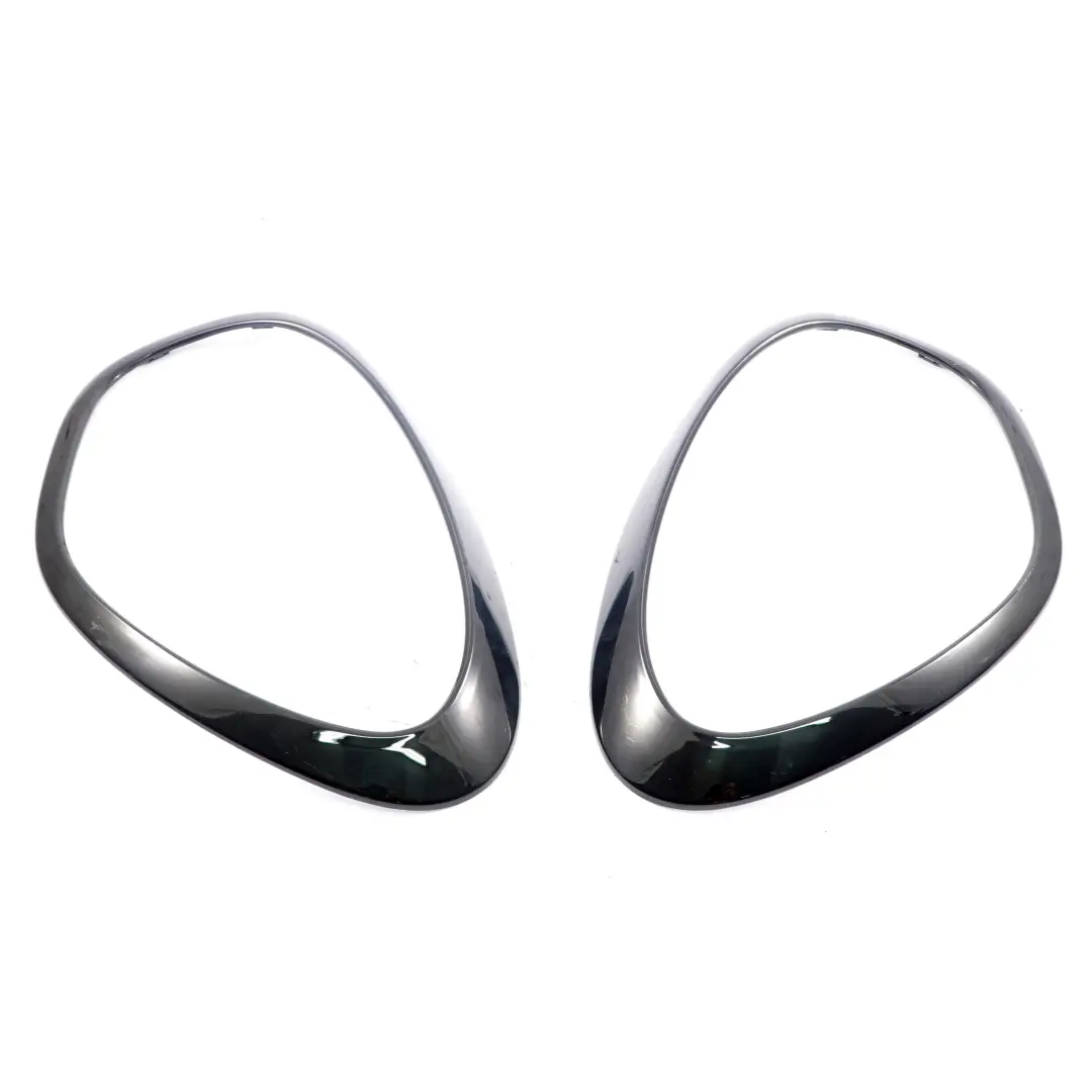 Mini Cooper R60 R61 Headlight Trim Ring Black Cover Front Left Right N/O/S Set - SKU 9801574-2 - Part number 9801574