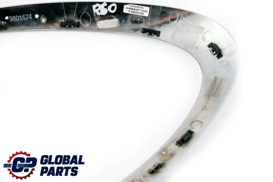 Anneau D'Ornement Phare a Droite Chrome pour Mini Cooper R60 R61 à propos du numéro de pièce 9801574 Mini Cooper R60 R61 Anneau D'Ornement Phare a Droite Chrome - SKU 9801574 - Numéro de pièce 9801574