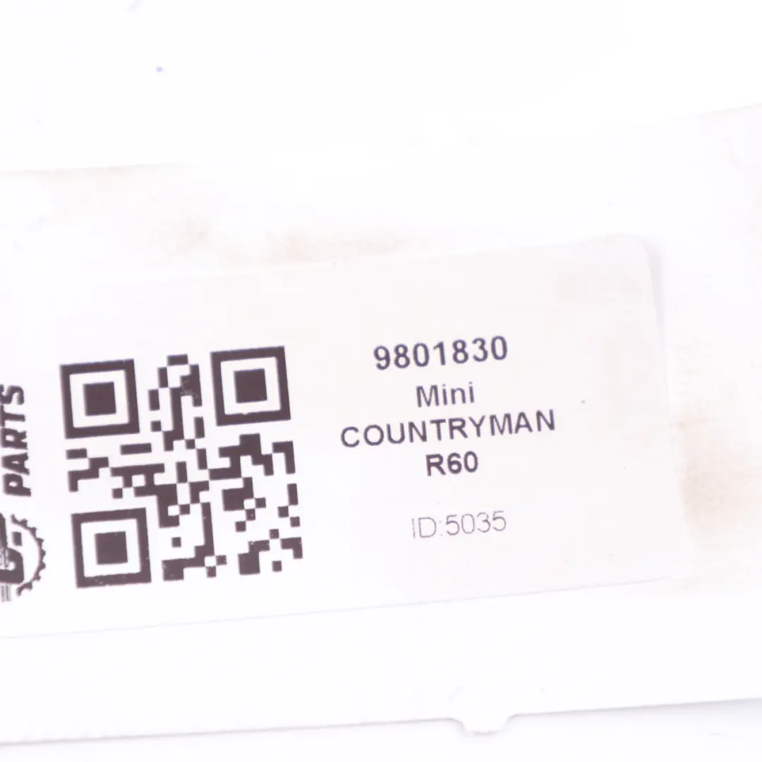 Centre Console Decorative Trim Front Right O/S Dark Silver to Mini R60 R61 with Part number 9801830 Mini R60 R61 Centre Console Decorative Trim Front Right O/S Dark Silver - SKU 9801830 - Part number 9801830