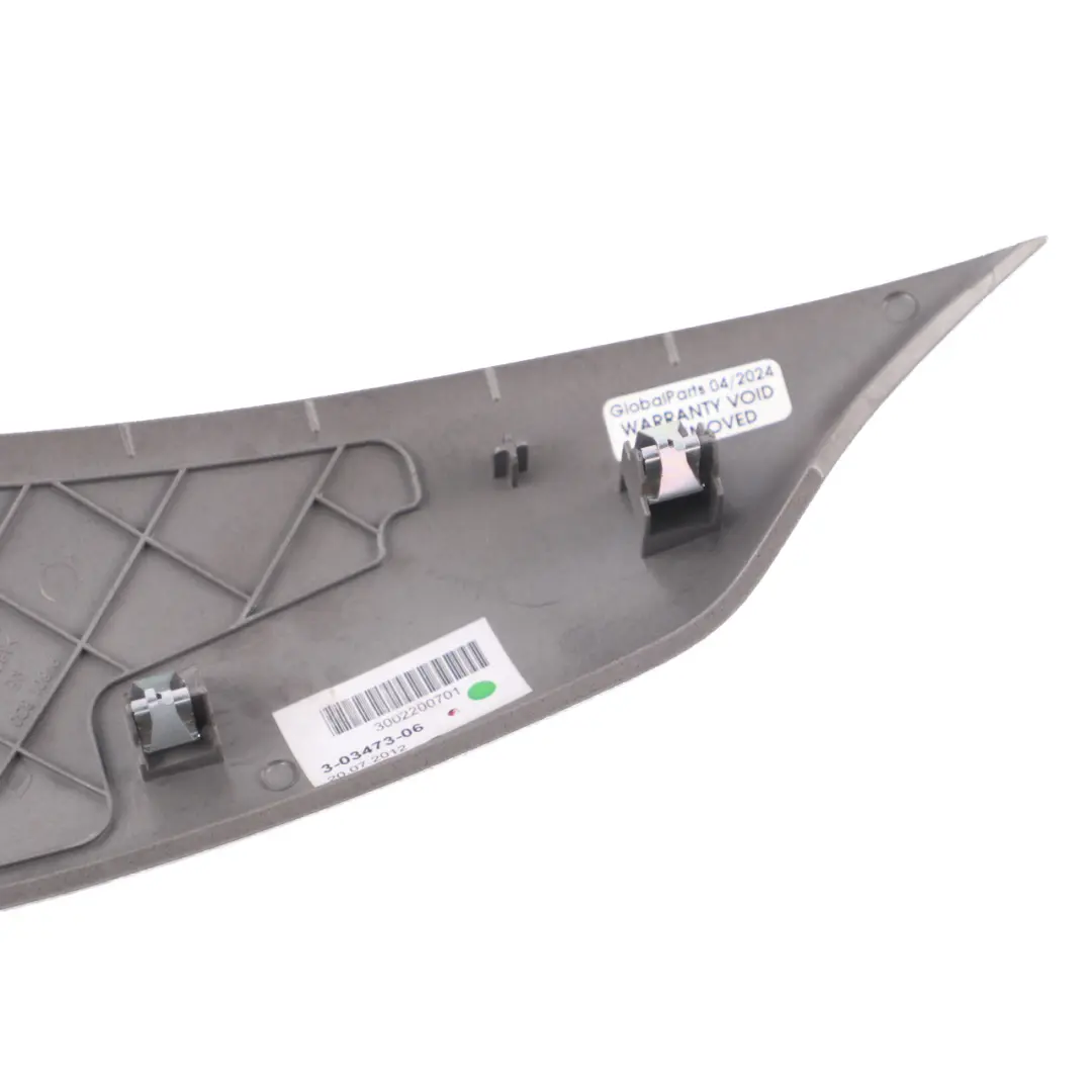 Centre Console Decorative Trim Front Right O/S Dark Silver to Mini R60 R61 with Part number 9801830 Mini R60 R61 Centre Console Decorative Trim Front Right O/S Dark Silver - SKU 9801830 - Part number 9801830