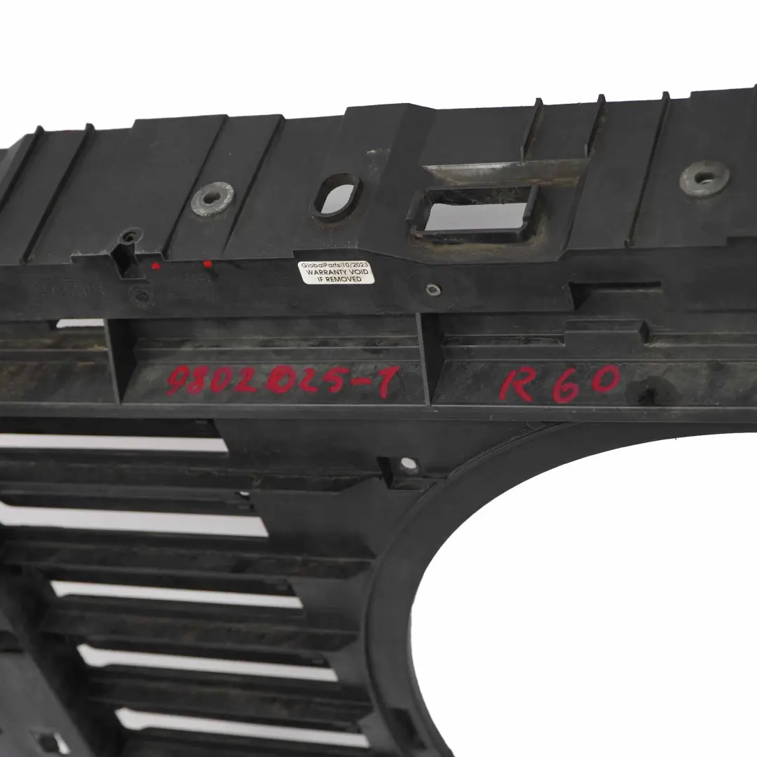 Support de panneau à clapet Radiateur Avant R61 pour Mini Countryman R60 à propos du numéro de pièce 9802025 Mini Countryman R60 Support de panneau à clapet Radiateur Avant R61 - SKU 9802025-1 - Numéro de pièce 9802025