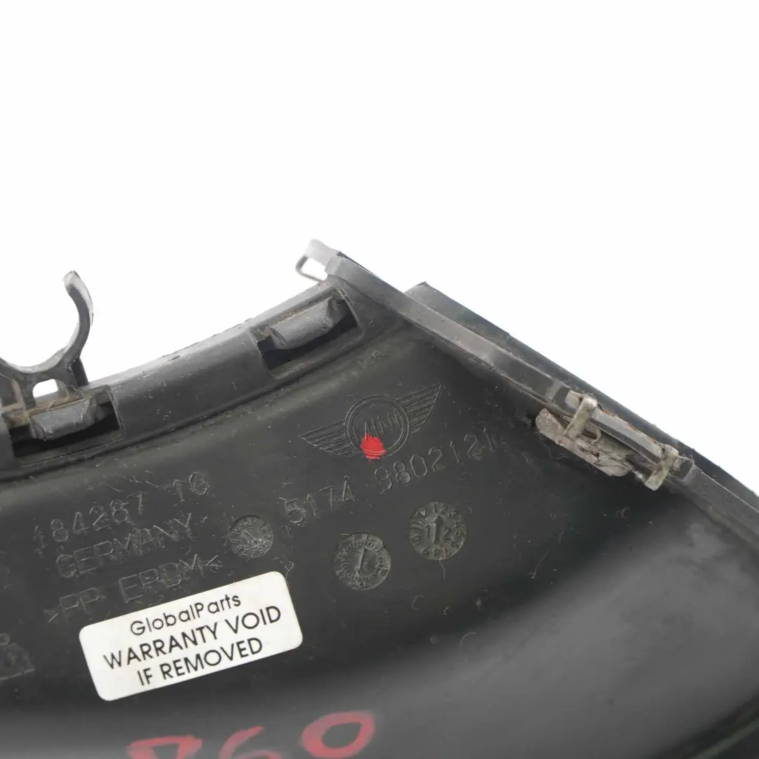  Conducto Aire Freno Mini R60 Countryman Parachoques Delantero Izquierdo - SKU 9802121 - Número de pieza 9802121
