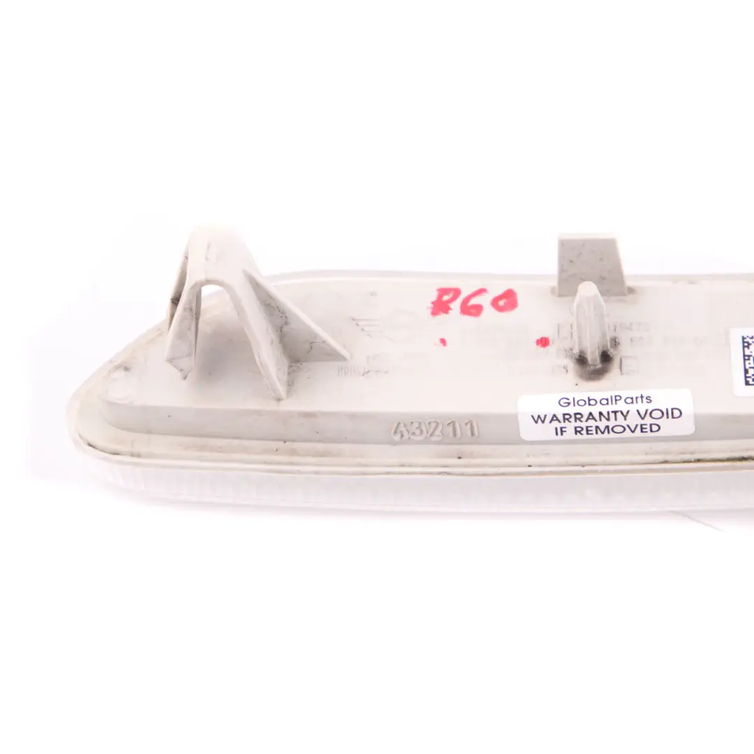 Direccion Gire Indicador Lateral Blanco Izquierda para Mini Cooper R60 R61 con número de pieza 9802567 Mini Cooper R60 R61 Direccion Gire Indicador Lateral Blanco Izquierda - SKU 9802567-1 - Número de pieza 9802567