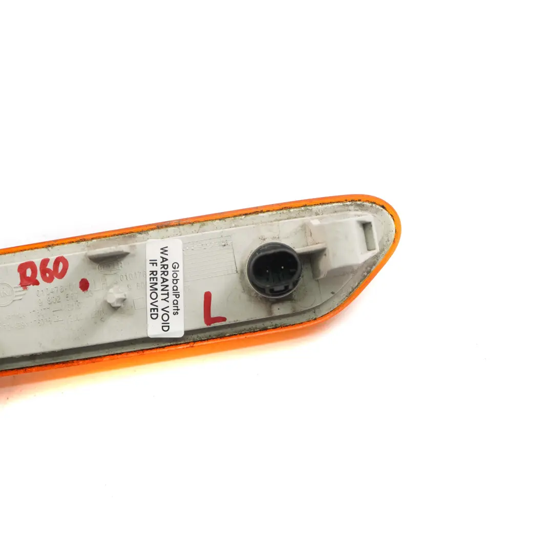 Dirección Gire Indicador Lateral Izquierda Amarillo para Mini Cooper R60 R61 con número de pieza 9802567 Mini Cooper R60 R61 Dirección Gire Indicador Lateral Izquierda Amarillo - SKU 9802567 - Número de pieza 9802567