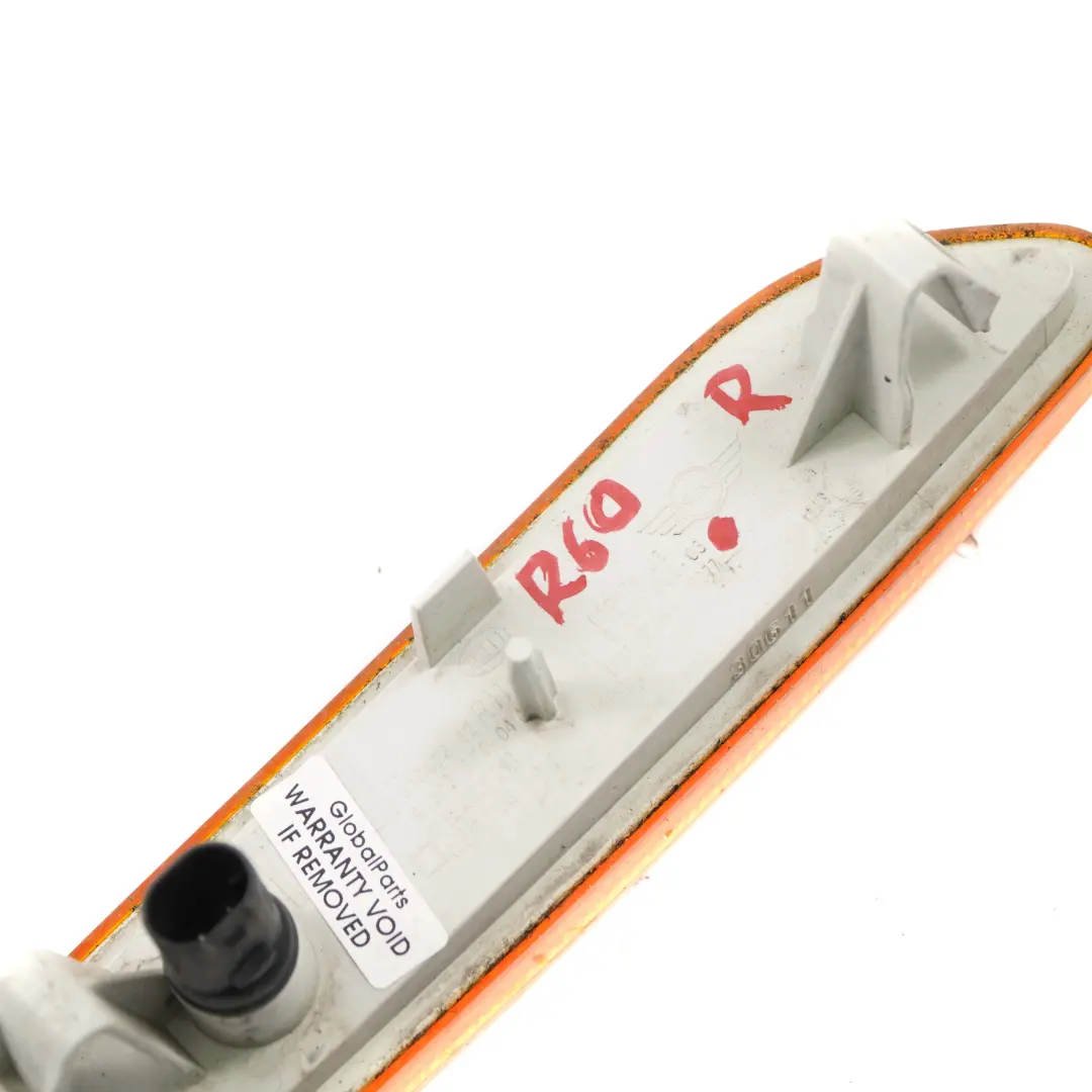 Direction Turn Side Indicator Yellow Right O/S to Mini R60 R61 with Part number 9802568 Mini R60 R61 Direction Turn Side Indicator Yellow Right O/S - SKU 9802568-1 - Part number 9802568