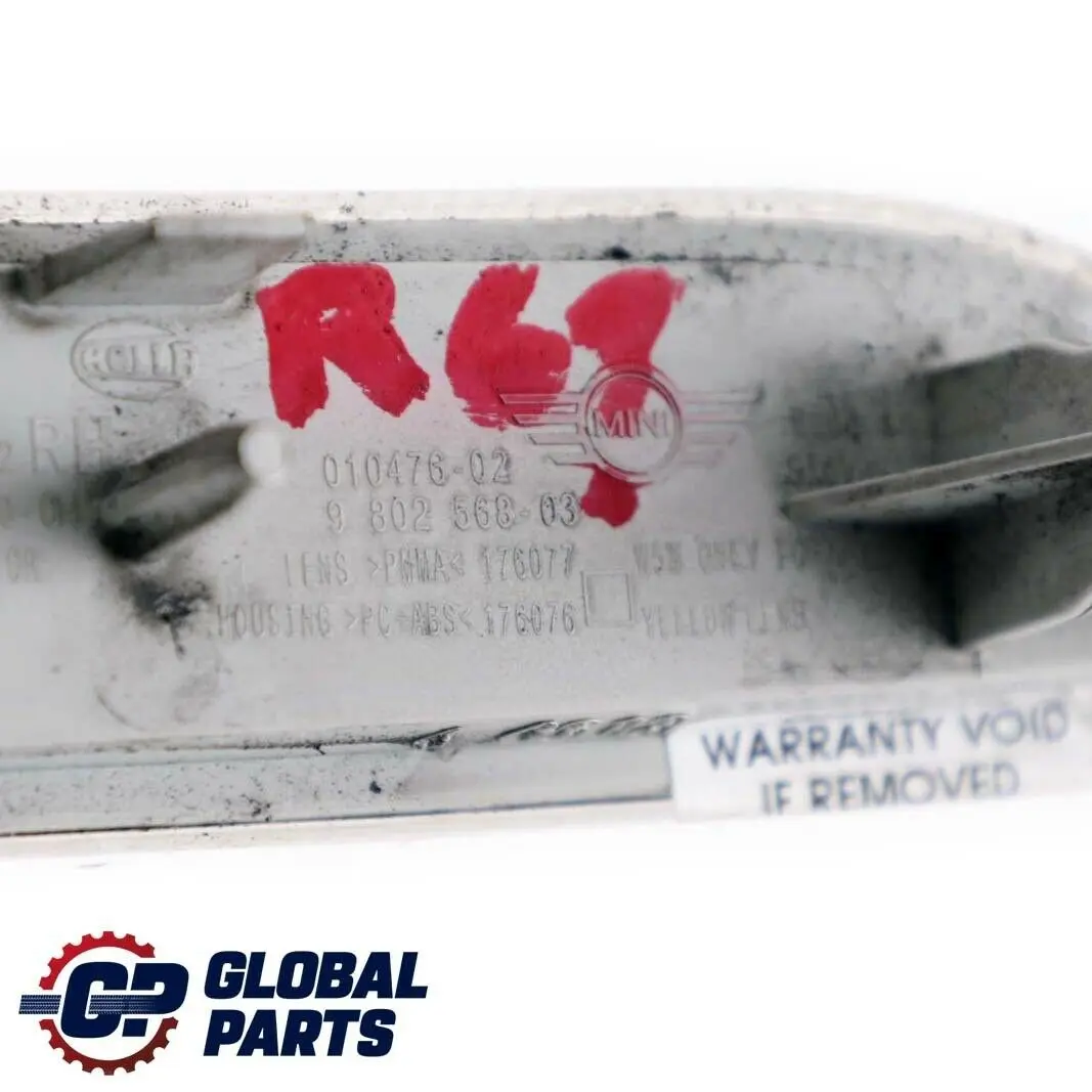  Direction Turn Indicator Mini R60 R61 White Right O/S - SKU 9802568 - Part number 9802568