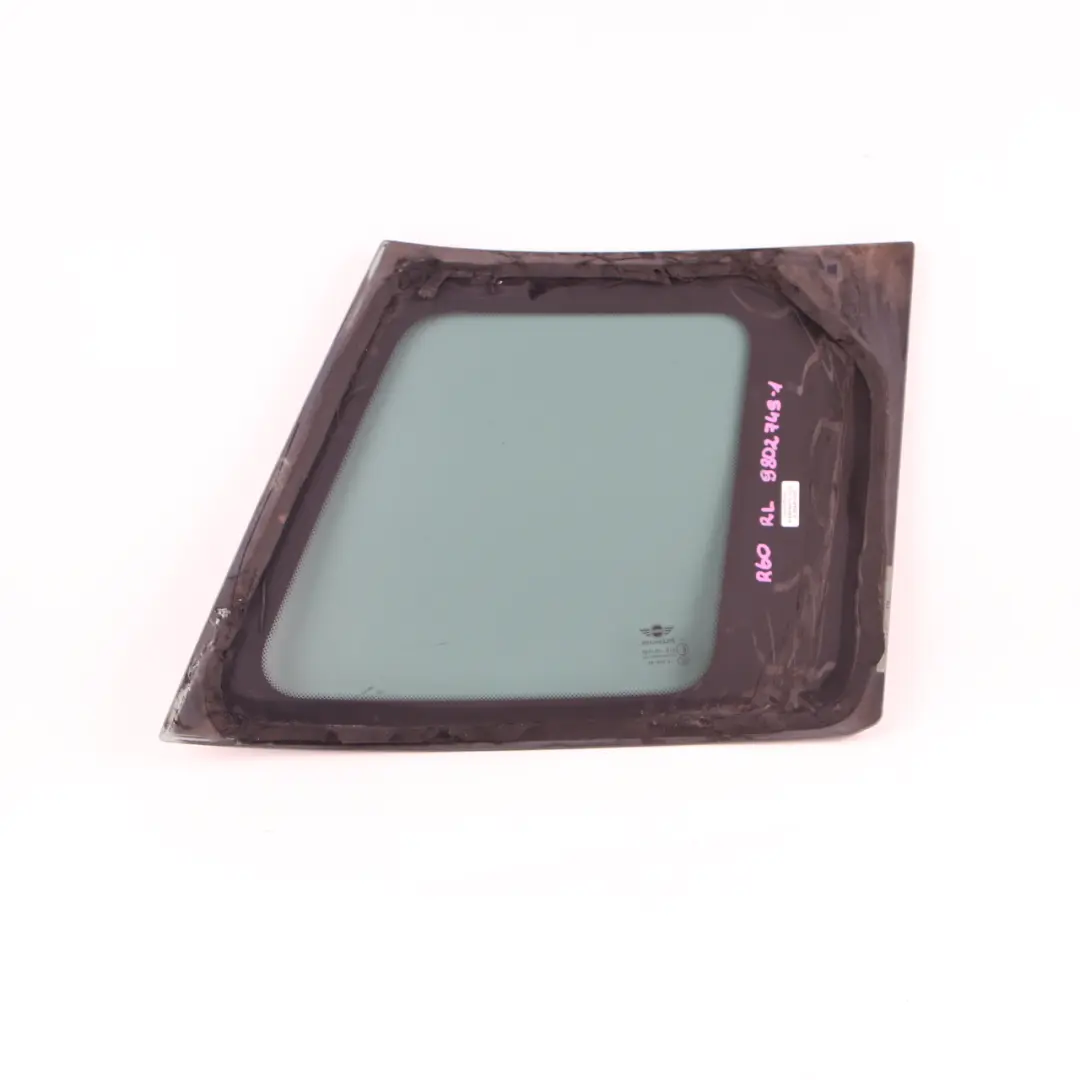 Mini Countryman R60 Side Fixed Glass Window AS3 SSG Tinted Rear Left N/S - SKU 9802749-1 - Part number 9802749