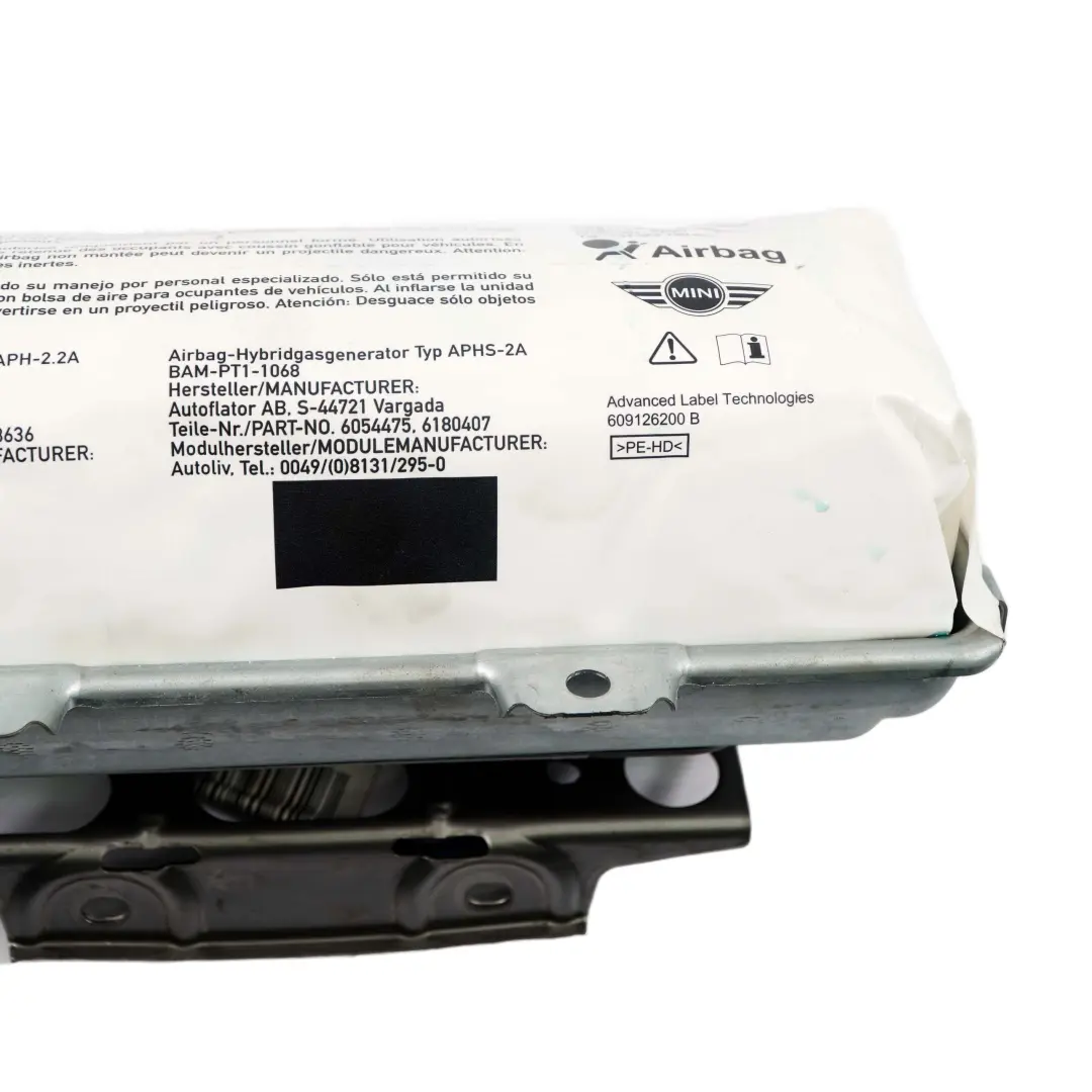 Poduszka Powietrzna Pasażera Przód Przednia do Mini R60 R61 o numerze 9802752 Mini R60 R61 Poduszka Powietrzna Pasażera Przód Przednia - SKU 9802752 - Numer Części 9802752