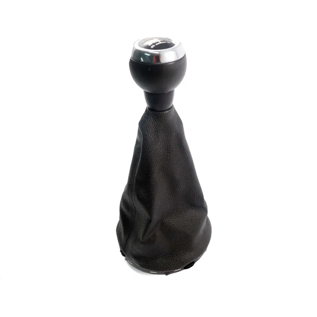 Cuffia Pomello Cambio In Pelle Nera per Mini Cooper R60 R61 con numero di parte 9802818 Mini Cooper R60 R61 Cuffia Pomello Cambio In Pelle Nera - SKU 9802818-3 - Numero di parte 9802818