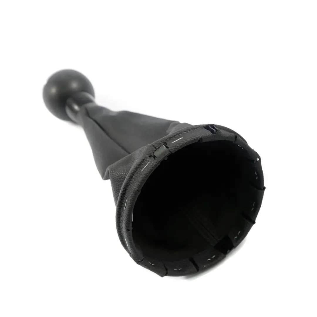 Cuffia Pomello Cambio In Pelle Nera per Mini Cooper R60 R61 con numero di parte 9802818 Mini Cooper R60 R61 Cuffia Pomello Cambio In Pelle Nera - SKU 9802818-3 - Numero di parte 9802818