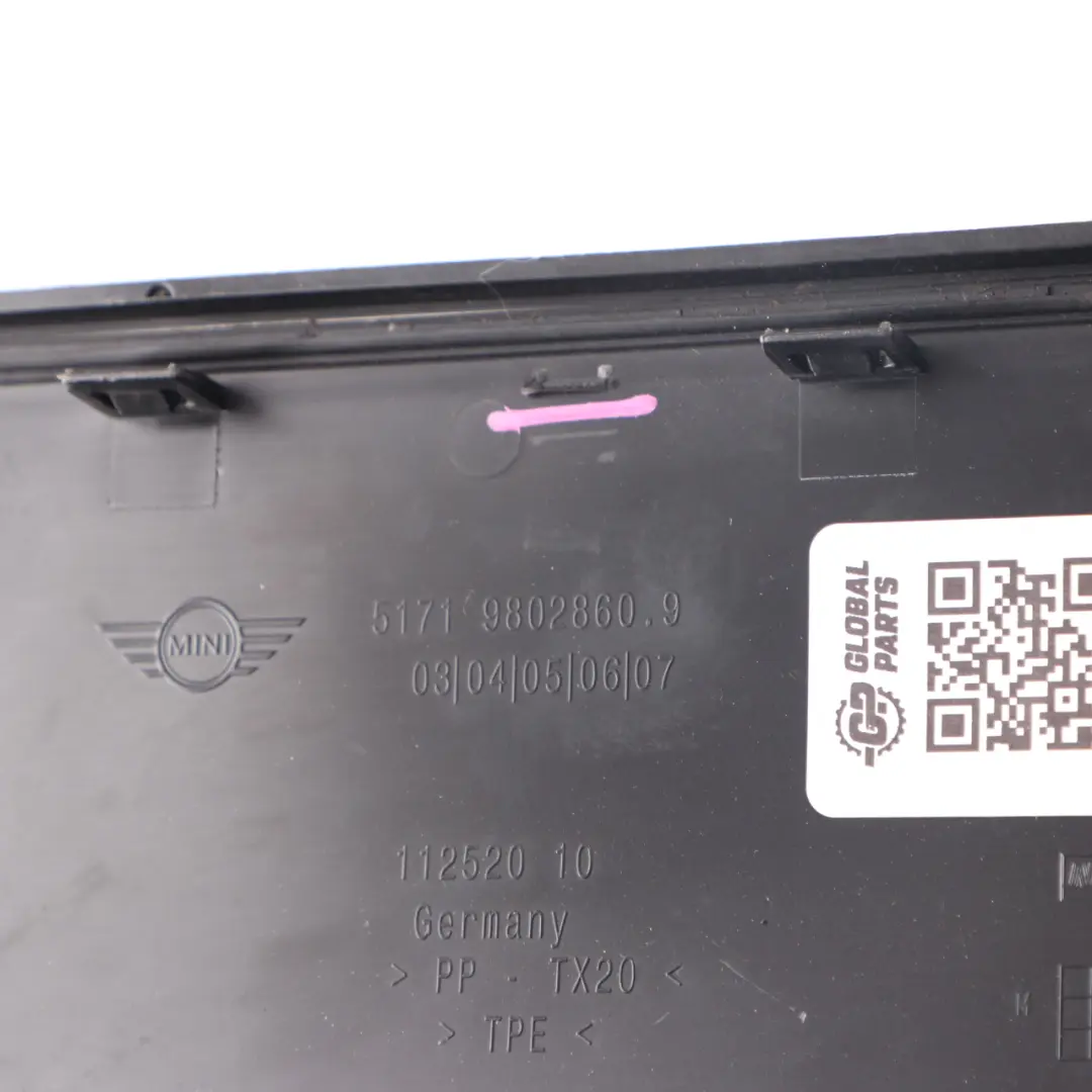 Mini Cooper Countryman R60 R61 Scuttle Battery Case Acces Cover Panel - SKU 9802860-2 - Part number 9802860