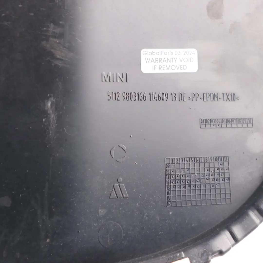 Mini Countryman R60 Placa de matrícula trasera Panel embellecedor - SKU 9803166 - Número de pieza 9803166