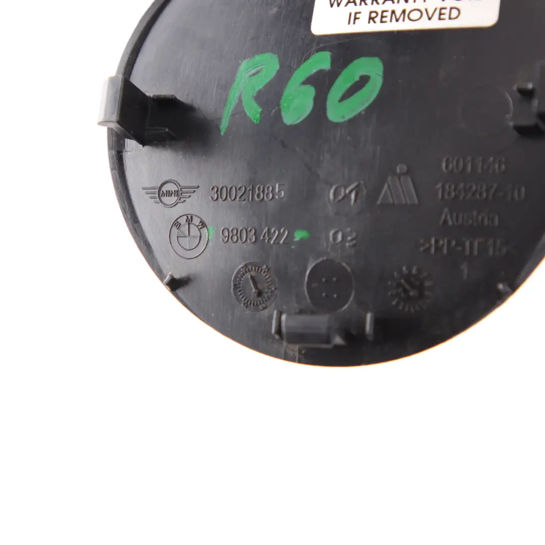 Mini R60 Coperchio della guida console centrale Tappo rifinitura nero - SKU 9803422 - Numero di parte 9803422