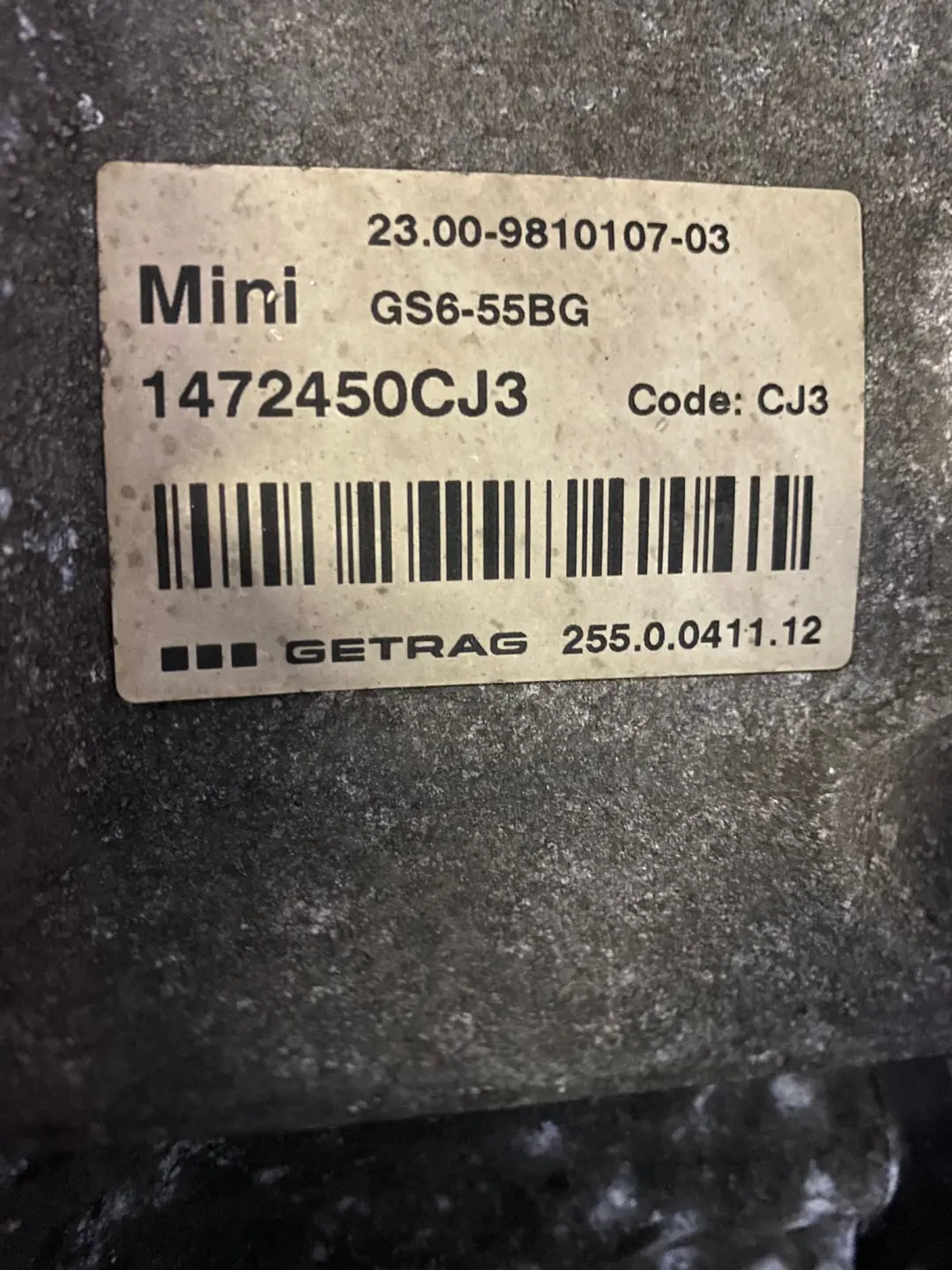 Cambio manuale Mini Cooper R60 R61 Benzina N16 GS6-55BG GARANZIA ADT per con numero di parte 9803527 Cambio manuale Mini Cooper R60 R61 Benzina N16 GS6-55BG GARANZIA ADT - SKU 9803527 - Numero di parte 9803527