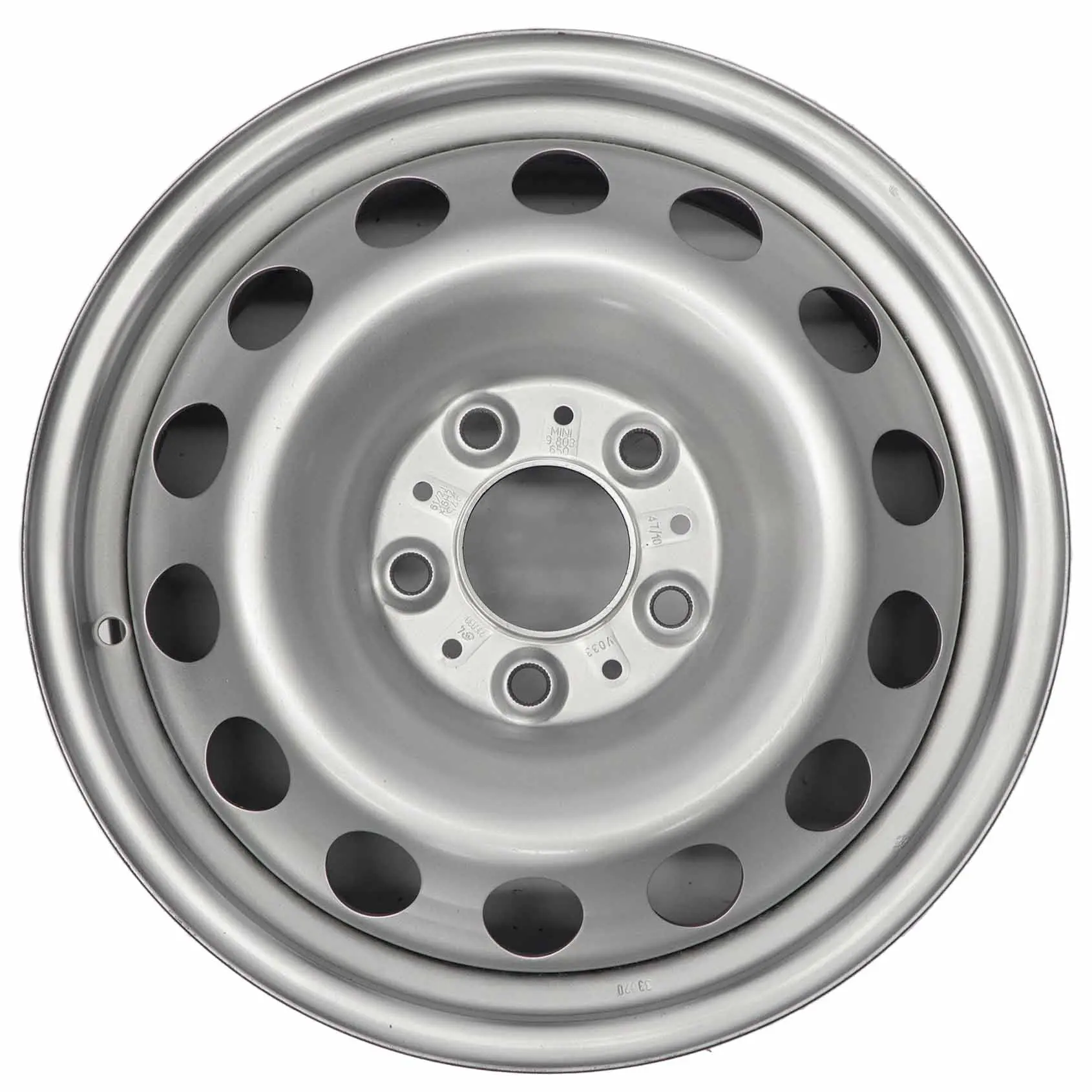 Mini Cooper R60 R61 Cerchio in acciaio 16" 6,5J ET:46 Argento 9803650