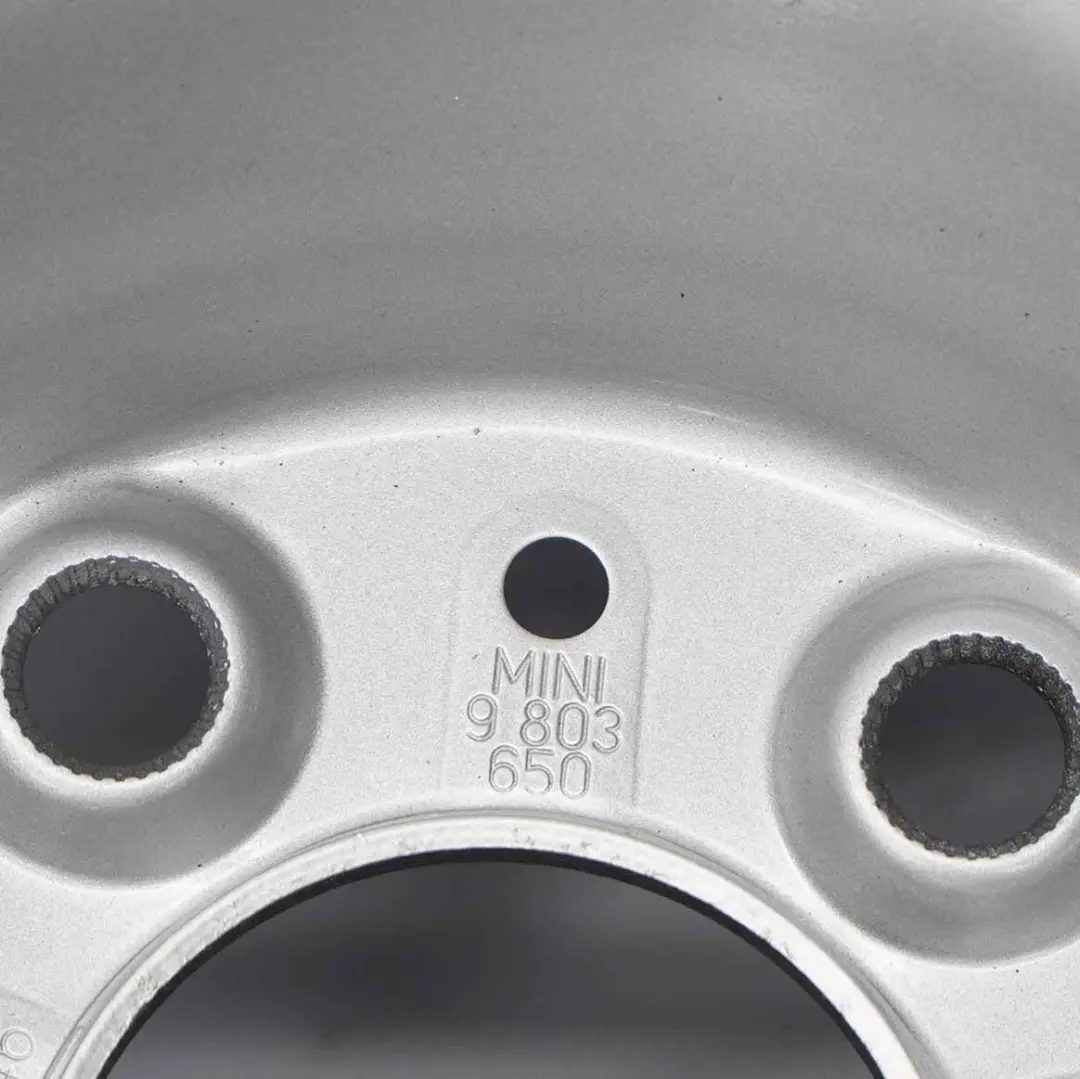 Mini Cooper R60 R61 Srebrna Felga Stalowa 16" 6,5J ET:46 - SKU 9803650-2 - Numer Części 9803650