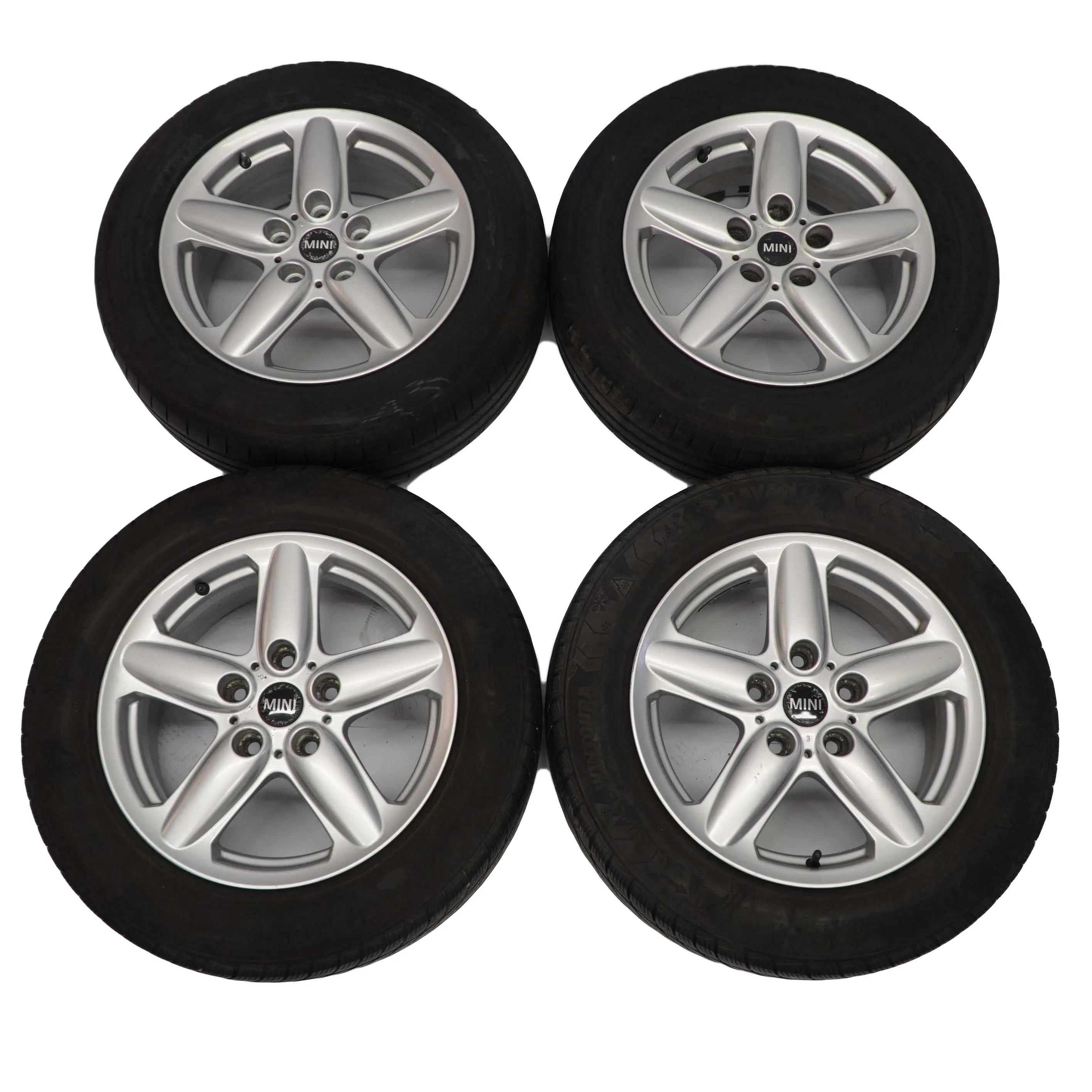 Mini R60 Complete 4x Roue Jantes,Jantes en Alliage 16 " 6,5J 5-Star Simple Spoke