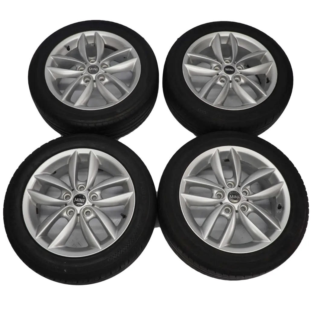 Mini R60 R61 Complete Set 4x Wheel Alloy Rim Tyre 17" 7J 5-Star Double Spoke 124 - SKU 9803723-SET - Part number 9803723