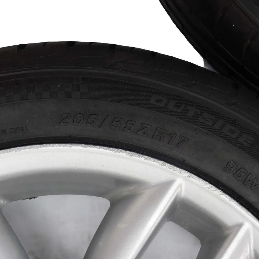 Mini R60 R61 Komplette 4 x Alufelgen Rad Felge 17" 7J 5 Star Double Spoke 124 - SKU 9803723-SET - Teilenummer 9803723