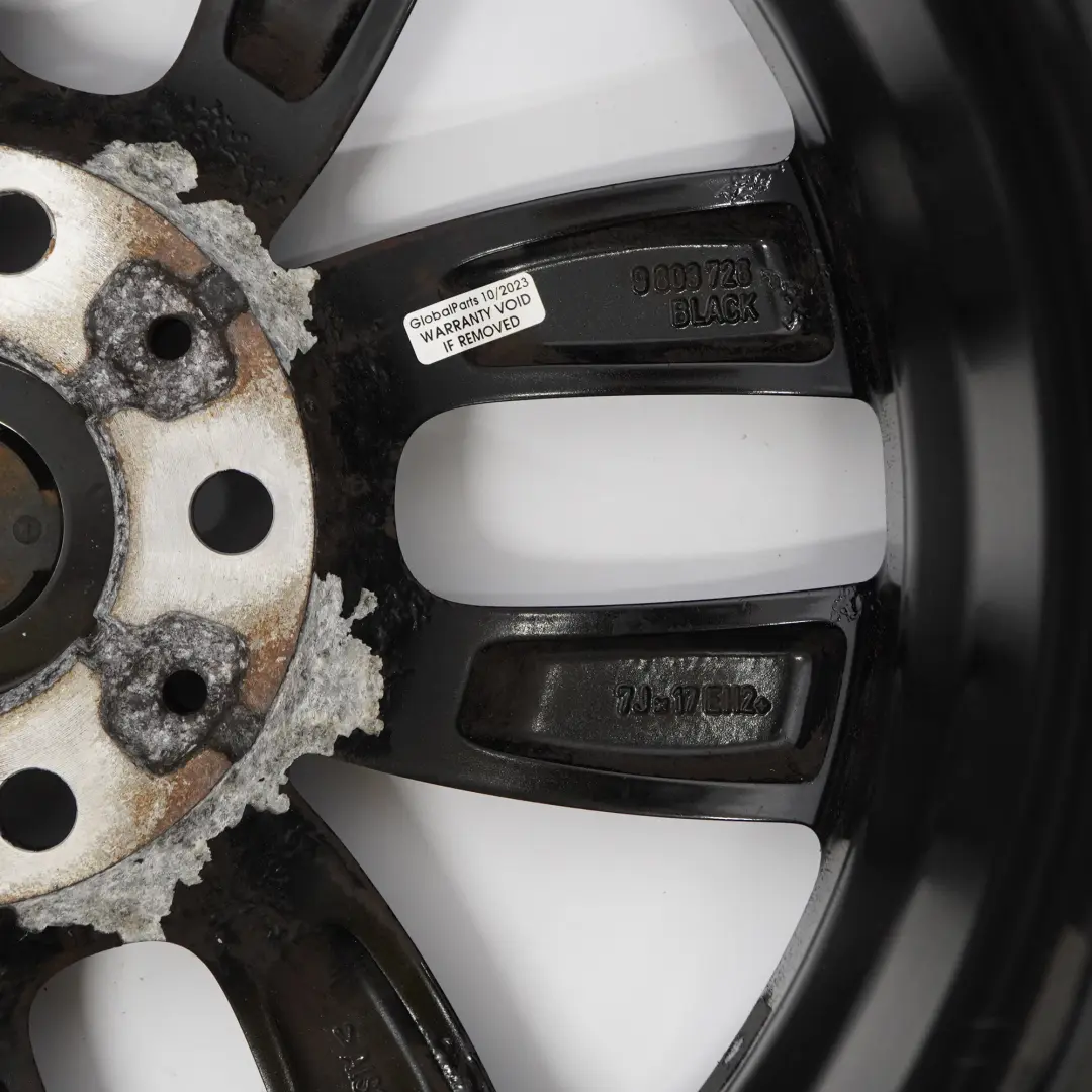 Alloy Rim 17" 7J 5-Star Double Spoke 124 Mini Cooper One R60 R61 Black Wheel - SKU 9803726-3 - Part number 9803726