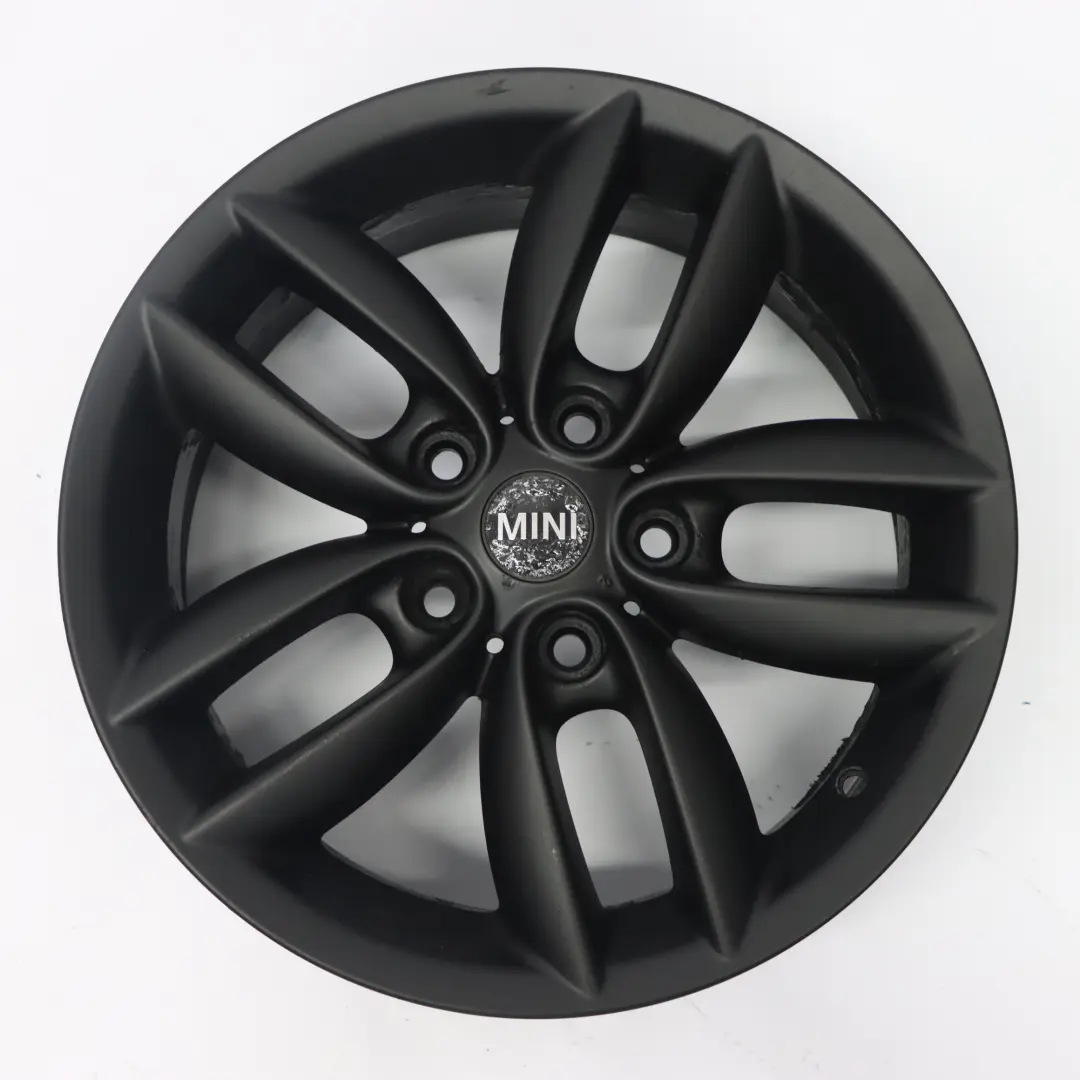 Mini R60 R61 Black Wheel Alloy Rim 17" 7J 5-Star Double Spoke 124 - SKU 9803726-4 - Part number 9803726