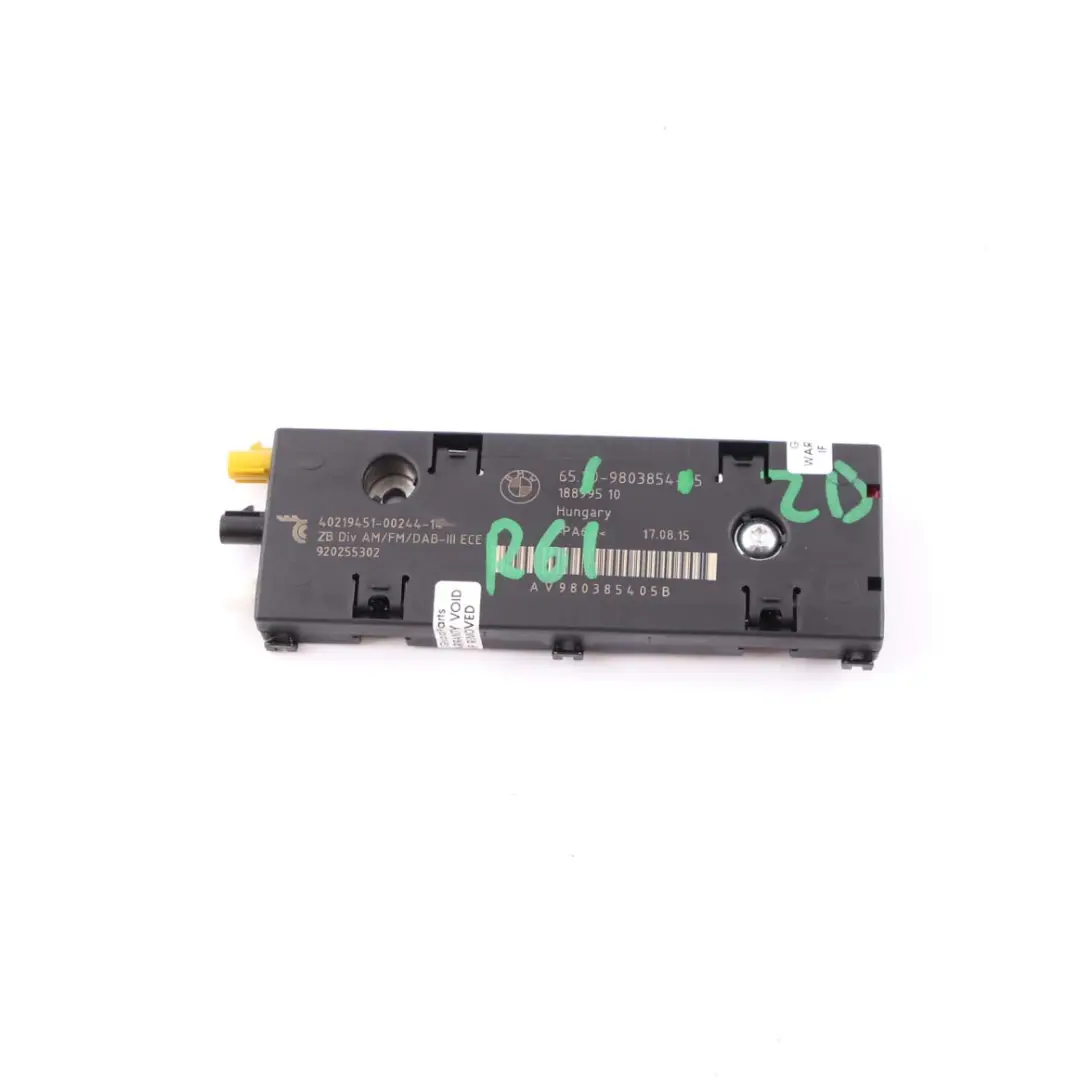 Mini R60 R61 Amplificatore Antenna Diversity 6520 - SKU 9803854 - Numero di parte 9803854