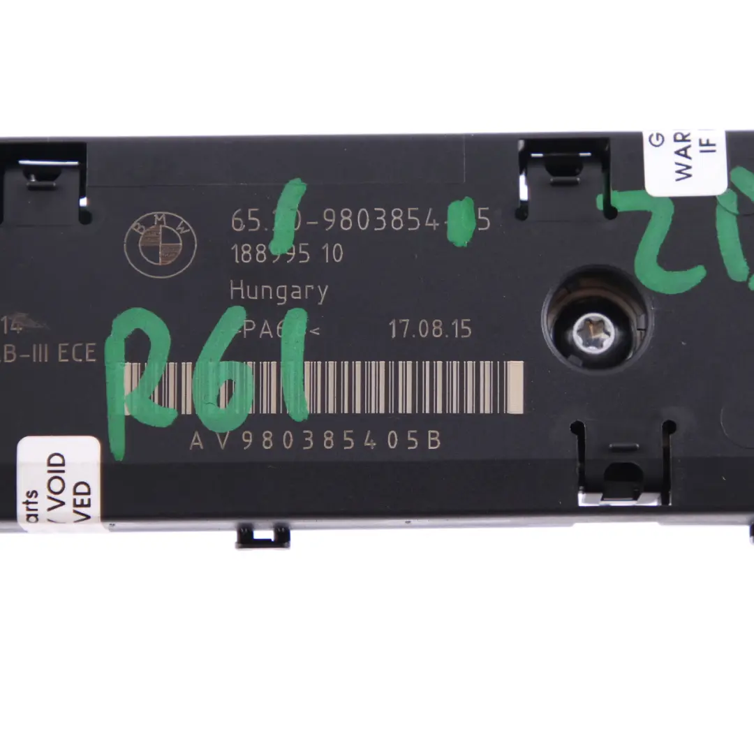 Diversity Aerial Antenna Amplifier Module to MINI R60 R61 with Part number 9803854 MINI R60 R61 Diversity Aerial Antenna Amplifier Module - SKU 9803854 - Part number 9803854