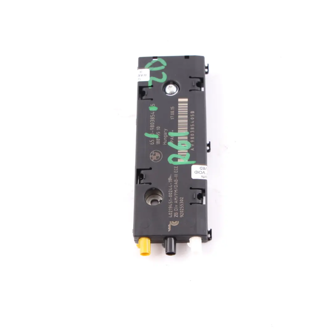 Diversity Aerial Antenna Amplifier Module to MINI R60 R61 with Part number 9803854 MINI R60 R61 Diversity Aerial Antenna Amplifier Module - SKU 9803854 - Part number 9803854