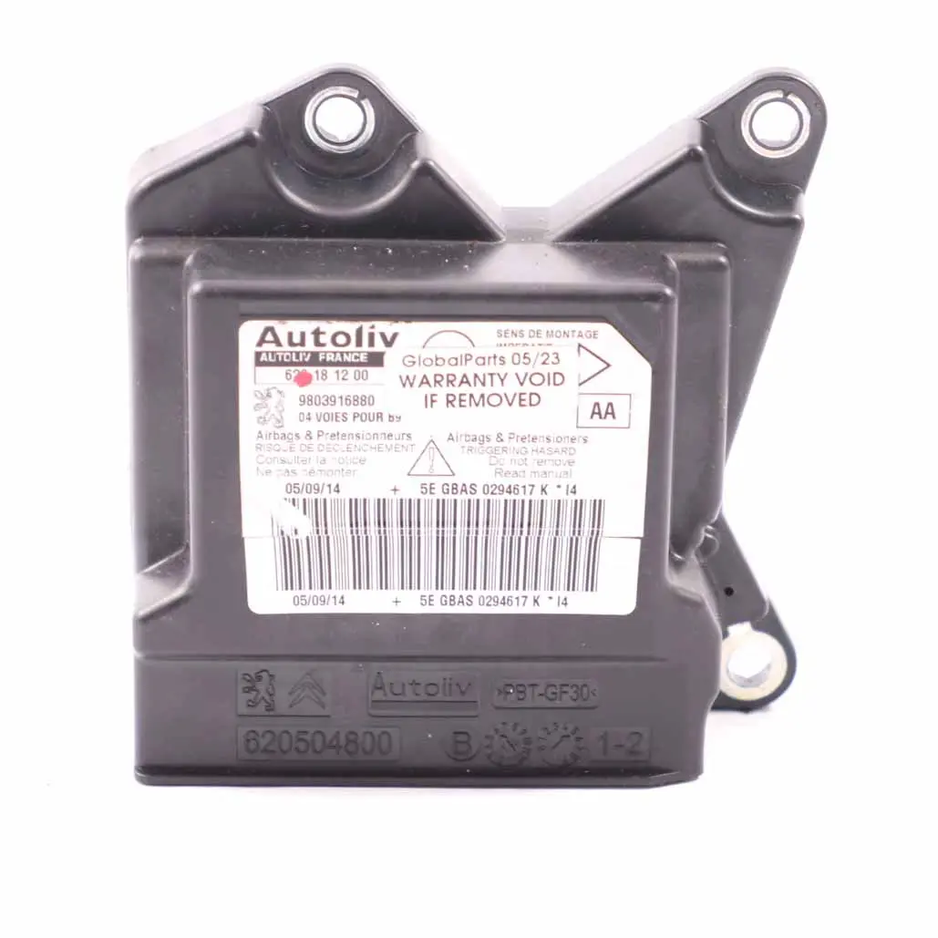 Modulo airbag Citroen Berlingo Peugeot Partner Unità controllo airbag 9803916880
