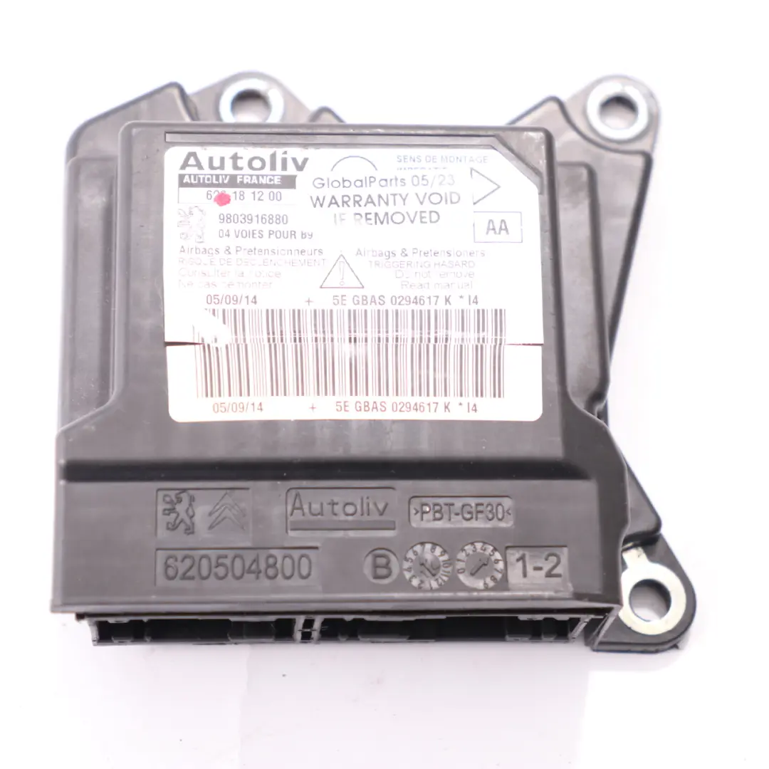 Modulo Airbag Citroen Berlingo Peugeot Partner Unidad Control Airbag para con número de pieza 9803916880 Modulo Airbag Citroen Berlingo Peugeot Partner Unidad Control Airbag - SKU 9803916880 - Número de pieza 9803916880