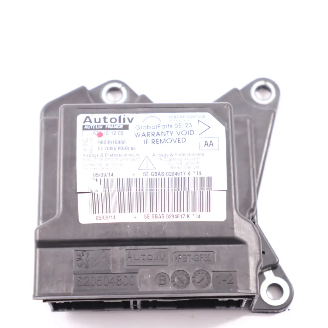  Module Airbag Citroen Berlingo Peugeot Partner Unité contrôle Airbag - SKU 9803916880 - Numéro de pièce 9803916880