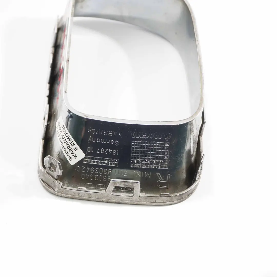 Front Bumper Cover Brake Air Duct Trim Right O/S Chrome to Mini R60 R61 with Part number 9803940 Mini R60 R61 Front Bumper Cover Brake Air Duct Trim Right O/S Chrome - SKU 9803940 - Part number 9803940