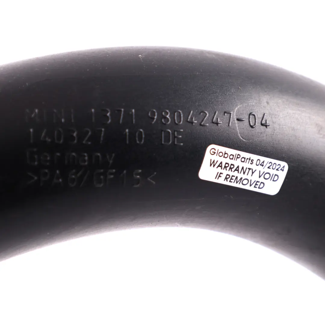 Mini Cooper R60 R61 Cooper S N18 Charge Intake Air Line Pipe Hose - SKU 9804247-2 - Part number 9804247