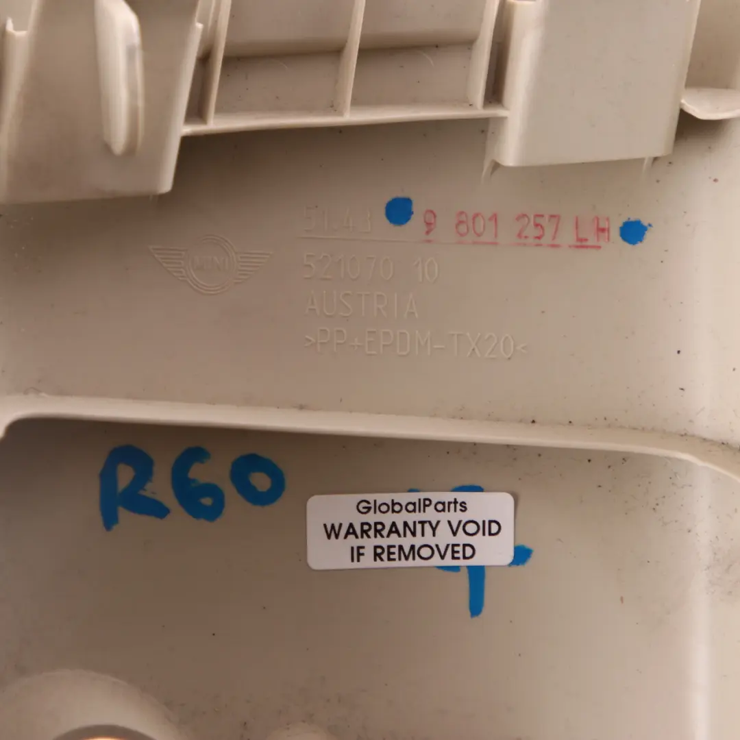 Copertura Apertura B-S?ule Superiore SX Luce Beige per Mini R60 con numero di parte 9804669 Mini R60 Copertura Apertura B-S?ule Superiore SX Luce Beige - SKU 9804669 - Numero di parte 9804669