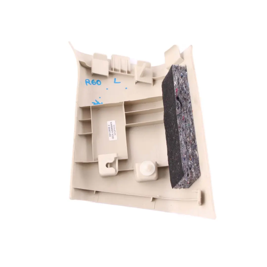 MINI R60 Columna Pilar C Embellecedor Panel Izquierdo Beige Claro - SKU 9804681 - Número de pieza 9804681