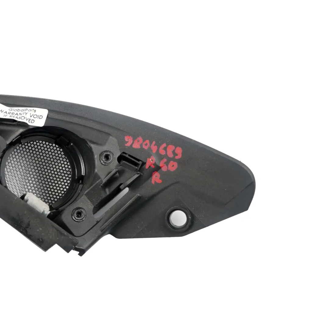 Tweeter Cover HiFi Harman Kardon Wing Mirror Triangle Right O/S Black to Mini R60 with Part number 9804690 Mini R60 Tweeter Cover HiFi Harman Kardon Wing Mirror Triangle Right O/S Black - SKU 9804690 - Part number 9804690