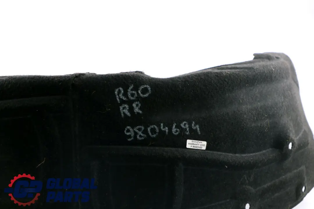 Passaruota Copertura Posteriore Destra per Mini Cooper R60 R61 con numero di parte 9804694 Mini Cooper R60 R61 Passaruota Copertura Posteriore Destra - SKU 9804694 - Numero di parte 9804694