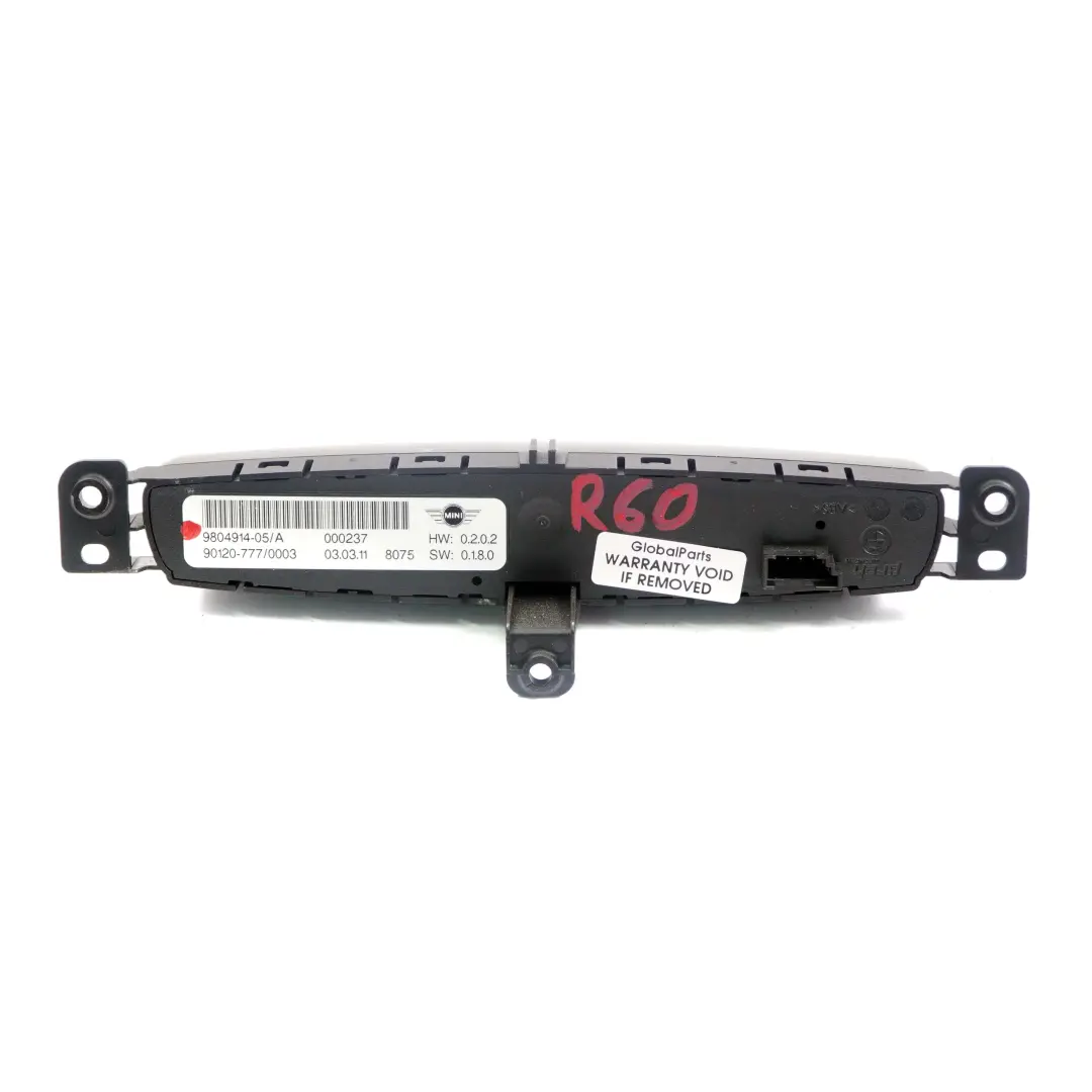 Mini Countryman R60 Mittelkonsole Armaturenbrett Schalter Schwarz - SKU 9804914 - Teilenummer 9804914