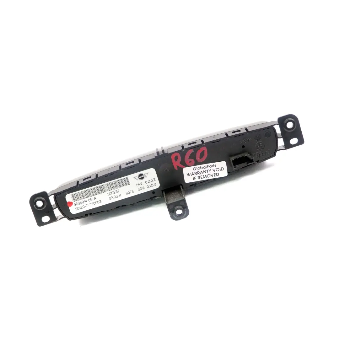 Mini Countryman R60 Mittelkonsole Armaturenbrett Schalter Schwarz - SKU 9804914 - Teilenummer 9804914
