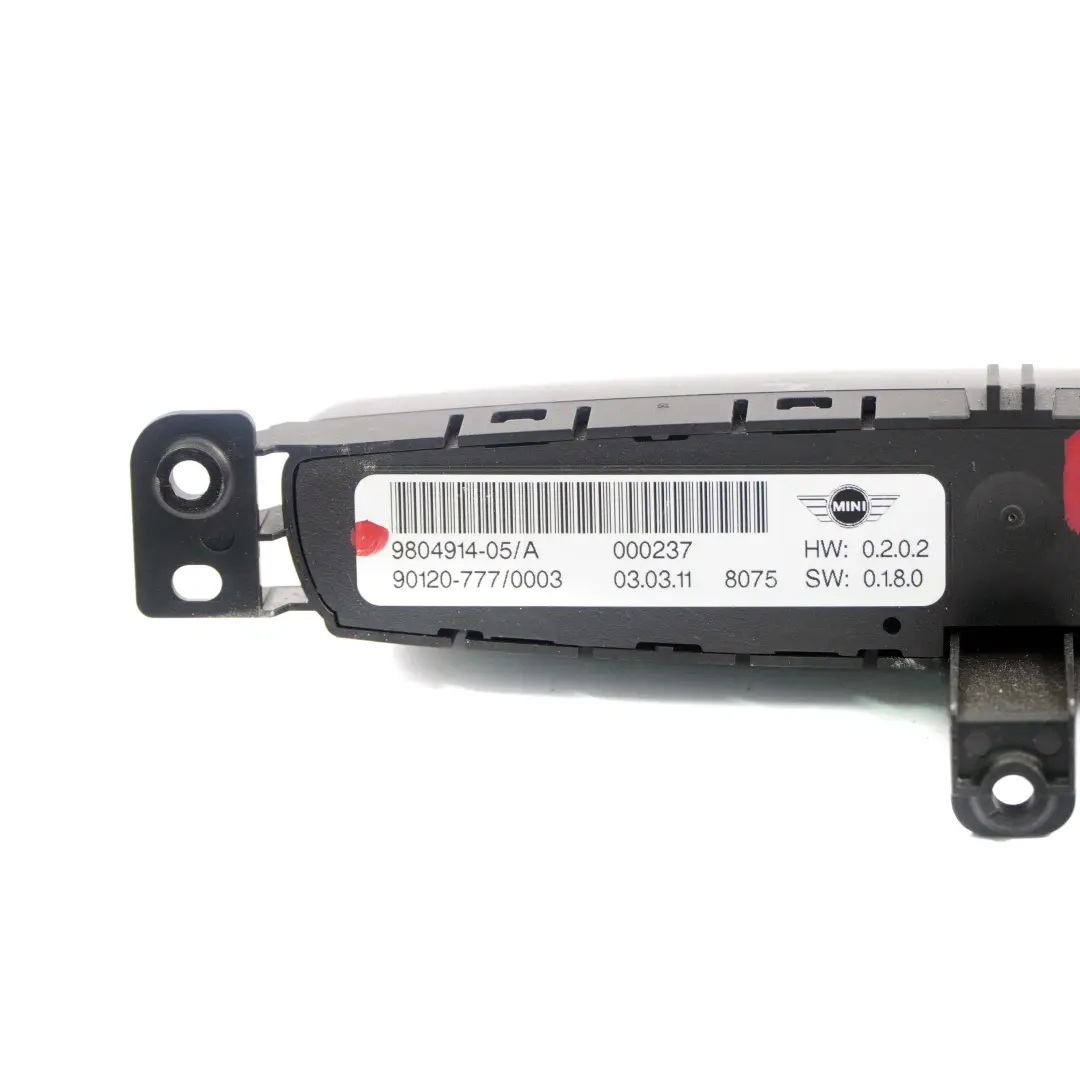 Mittelkonsole Armaturenbrett Schalter Schwarz für Mini Countryman R60 mit Teilenummer 9804914 Mini Countryman R60 Mittelkonsole Armaturenbrett Schalter Schwarz - SKU 9804914 - Teilenummer 9804914