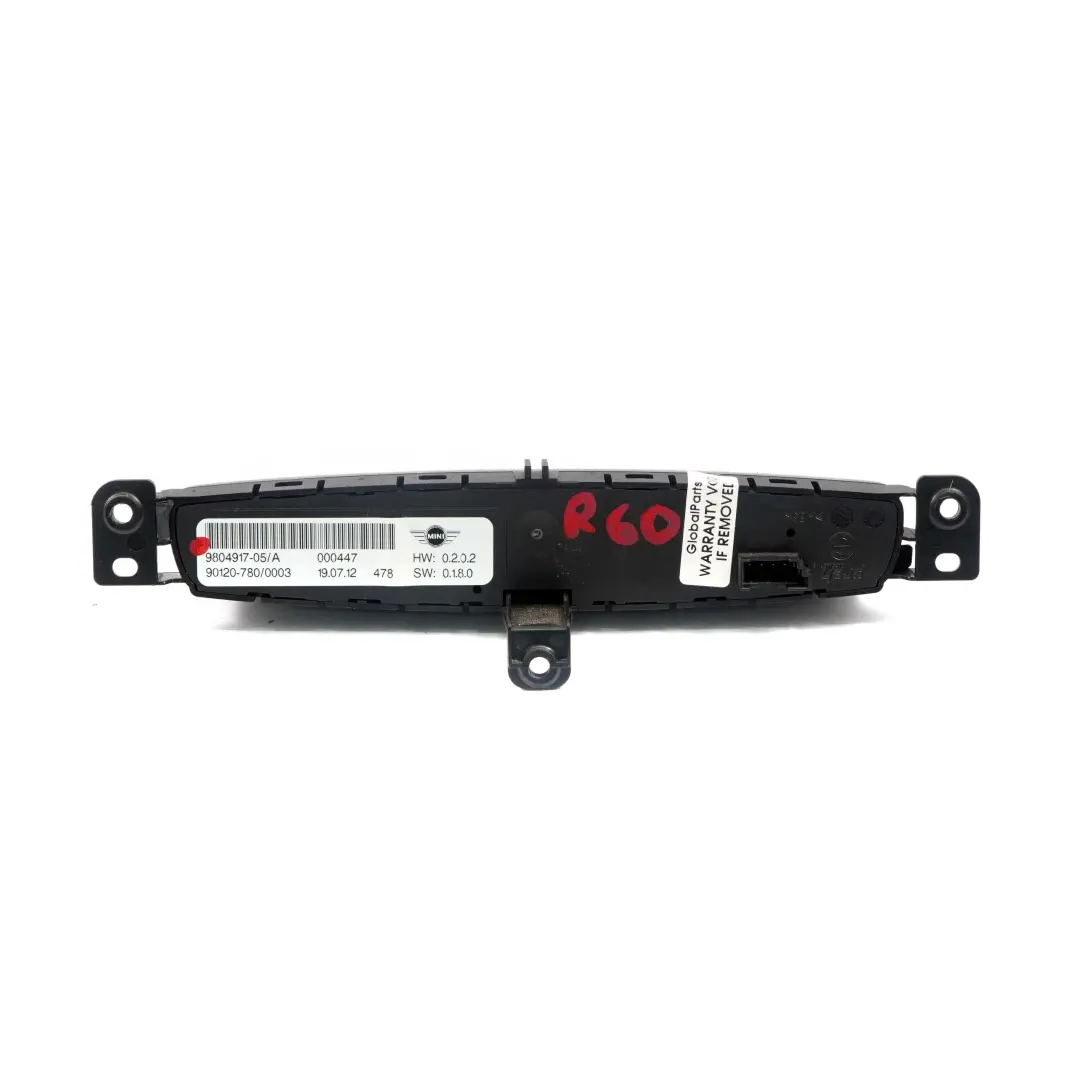 MINI Countryman R60 Centre Console Dashboard Switch Unit Control Panel - SKU 9804917 - Part number 9804917