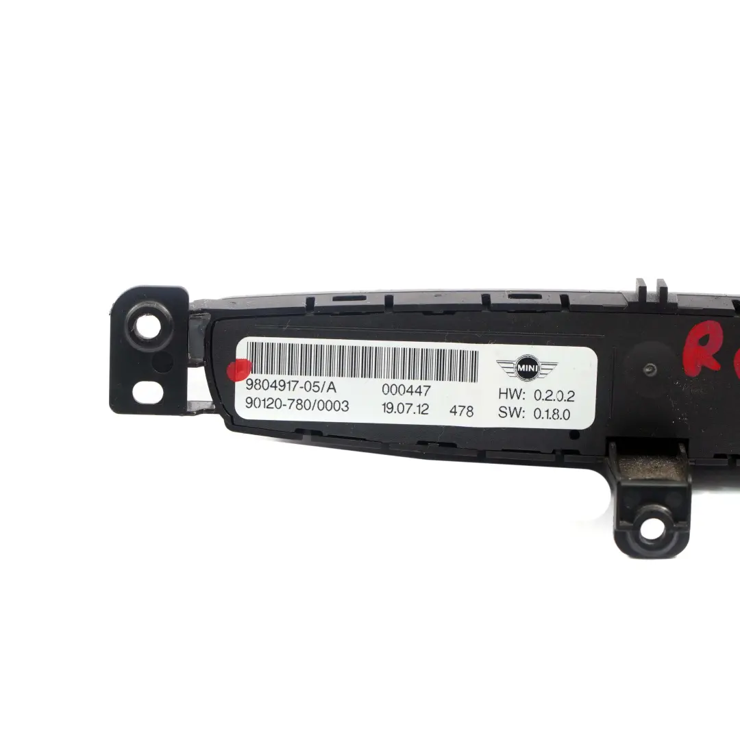 Centre Console Dashboard Switch Unit Control Panel to MINI Countryman R60 with Part number 9804917 MINI Countryman R60 Centre Console Dashboard Switch Unit Control Panel - SKU 9804917 - Part number 9804917