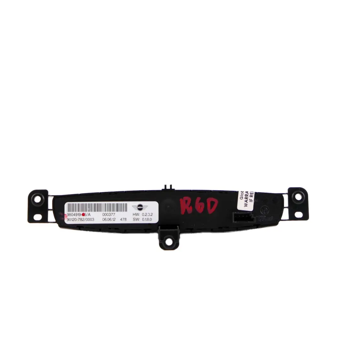 Mini R60 Pannello controllo Console Cruscotto Interruttore Pulsanti - SKU 9804919 - Numero di parte 9804919