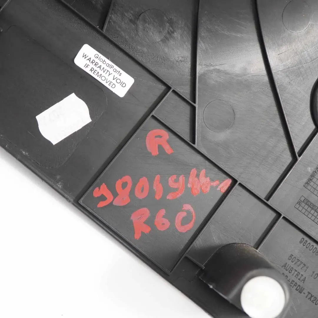 Mini R60 R61 Lateral Trim Panel Bottom Kick Front Right O/S Black 9800080 - SKU 9804944-1 - Part number 9804944