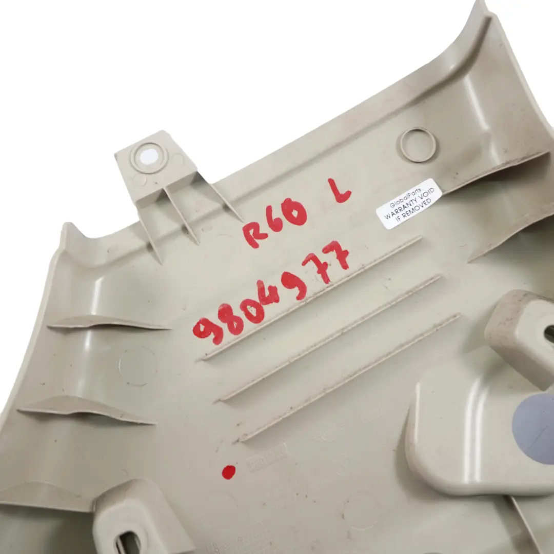 Striscia Porta Davanzale Posteriore Sinistro Polar Beige 9801273 per Mini R60 con numero di parte 9804977 Mini R60 Striscia Porta Davanzale Posteriore Sinistro Polar Beige 9801273 - SKU 9804977 - Numero di parte 9804977